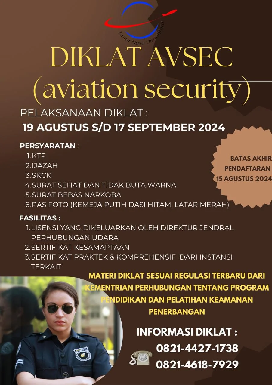 DIKLAT BASIC AVSEC ( AVIATION SECURITY )